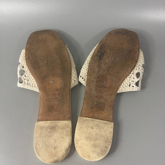 Tory Burch Eleanor Woven Leather Slides, Size 10 M - Picture 10 of 13